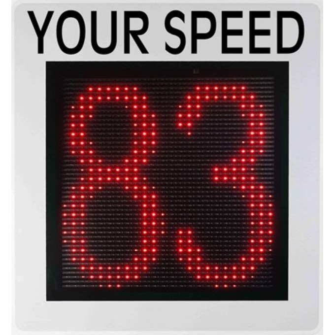 Radar preventiv – 45 cm, LED multicolor, inregistrare trafic